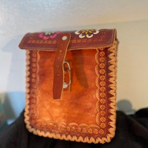 BOHO HANDCRAFTED LEATHER BAG- LIKE- NEW